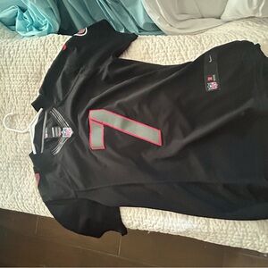 Nike Black and Red NFL Jersey